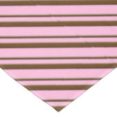 Candy Cane Streifen, Pfefferminz Pink und Schokola Tischdecke (Schrägansicht)