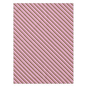 Candy Cane Streifen, Pfefferminz Pink und Schokola Tischdecke (Vorderseite)