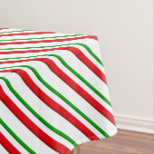 Candy Cane Streifen, rot, grün und weiß Tischdecke (Beispiel)