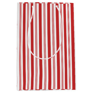 Candy Cane Streifen rot und weiß Mittlere Geschenktüte