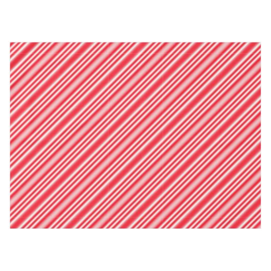Candy-Cane-Streifen Tischdecke (Vorderseite (Horizontal))