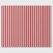 Candy Cane Strip Weihnachtswrapping Paper Geschenkpapier (Flach)
