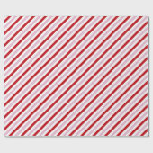 Candy Cane Strip Wrapping Paper Geschenkpapier (Flach)
