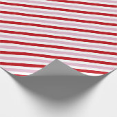 Candy Cane Strip Wrapping Paper Geschenkpapier (Ecke)