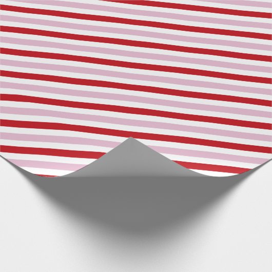 Candy Cane Strip Wrapping Paper Geschenkpapier (Ecke)