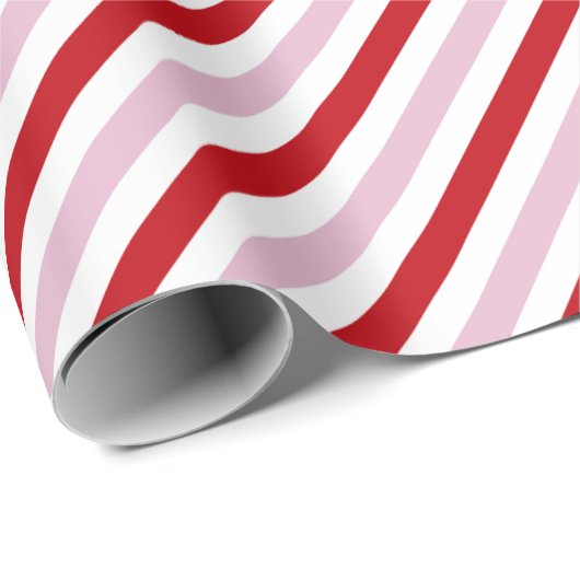 Candy Cane Strip Wrapping Paper Geschenkpapier (Rolleneckpunkt)