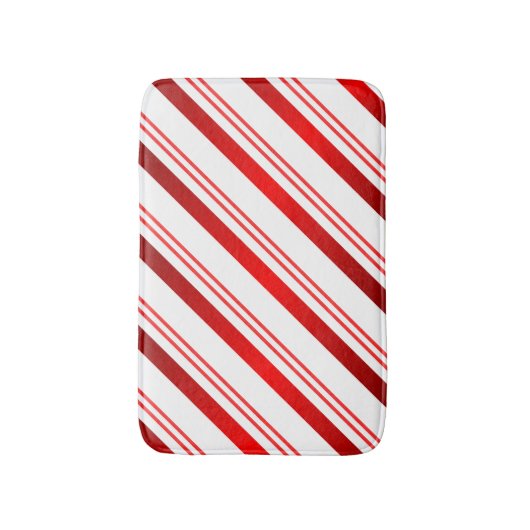 Candy Cane Stripe Badematte (Vorderseite Vertikal)