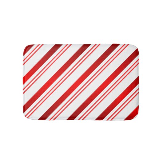 Candy Cane Stripe Badematte (Vorderseite)