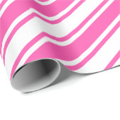 Candy Cane Stripe farbenfrohe rosa Weihnachten Geschenkpapier (Rolleneckpunkt)