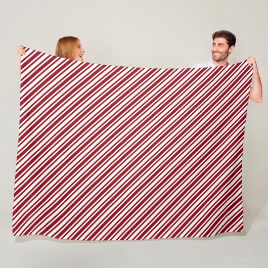 Candy Cane Stripe Fleecedecke (Beispiel)