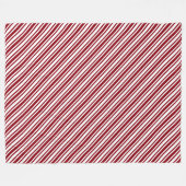 Candy Cane Stripe Fleecedecke (Vorderseite (Horizontal))