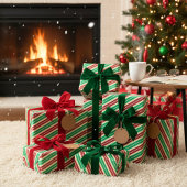 Candy Cane Stripe Geschenkpapier