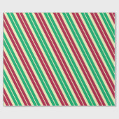 Candy Cane Stripe Geschenkpapier (Flach)