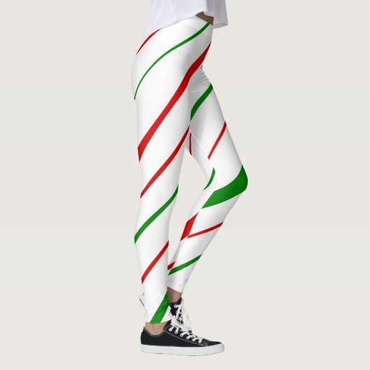 Candy Cane Stripe Leggings (Rechts)