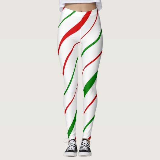 Candy Cane Stripe Leggings (Vorderseite)