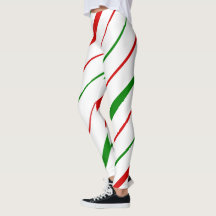 Candy Cane Stripe Leggings
