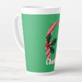 Candy Cane Stripe Letter C Große Weihnachten Milchtasse (Linke Ecke)