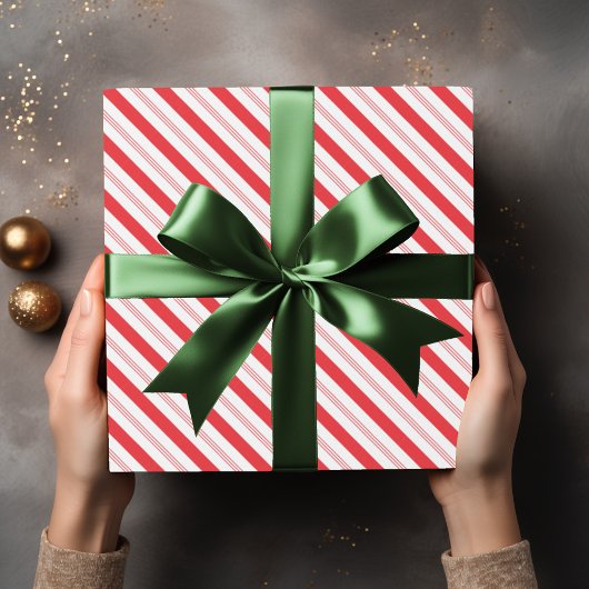 Candy Cane Stripe Muster Geschenkpapier