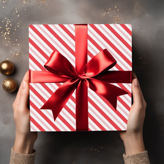 Candy Cane Stripe Muster Geschenkpapier