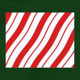 Candy Cane Stripe Papier