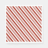 Candy Cane Stripe Papier Napkins Serviette (Vorderseite)