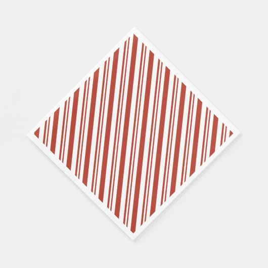 Candy Cane Stripe Papier Napkins Serviette (Ecke)