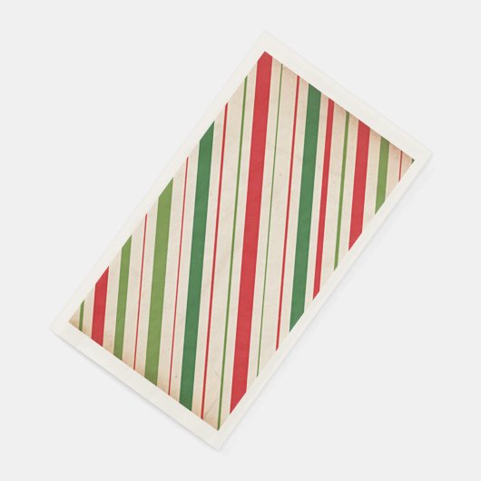 Candy Cane Stripe Papierhandtuch Serviette (Ecke)