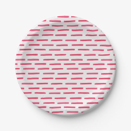 Candy Cane Stripe Pappteller (Vorderseite)