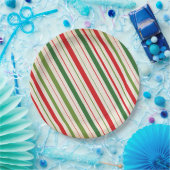 Candy Cane Stripe Pappteller (Party)