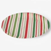Candy Cane Stripe Pappteller (Schrägansicht)