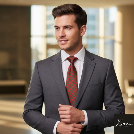 Candy Cane Stripe Red green Bow Festive Christmas Krawatte