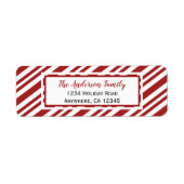 Candy Cane Stripe | RÜCKSENDEADRESSE (Vorne)