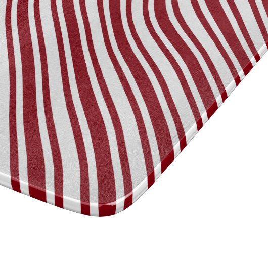 Candy Cane Stripe Schneidebrett (Ecke)