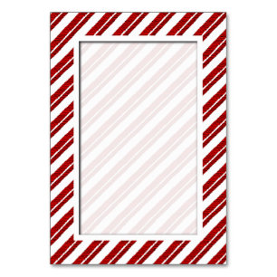 Candy Cane Stripe Tischnummer Cards