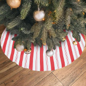 Candy Cane Stripe Weihnachten Polyester Weihnachtsbaumdecke