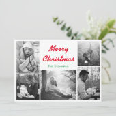 Candy Cane Stripe Weihnachtskarte Feiertagskarte (Stehend Vorderseite)