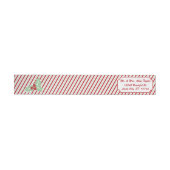 Candy Cane Stripe Wraparound Address Label (Person)