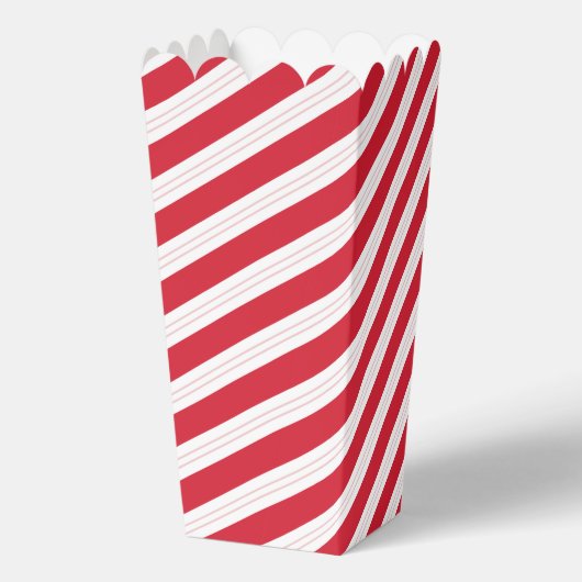 Candy Cane Striped Christmas Popcorn Box Geschenkschachtel (Rückseite)