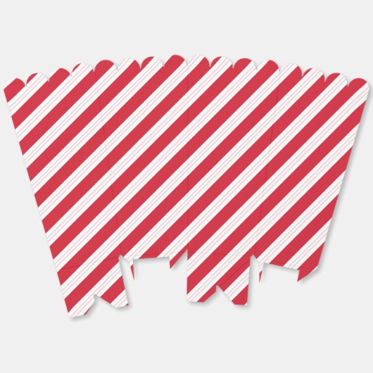 Candy Cane Striped Christmas Popcorn Box Geschenkschachtel (Ungeklappt)