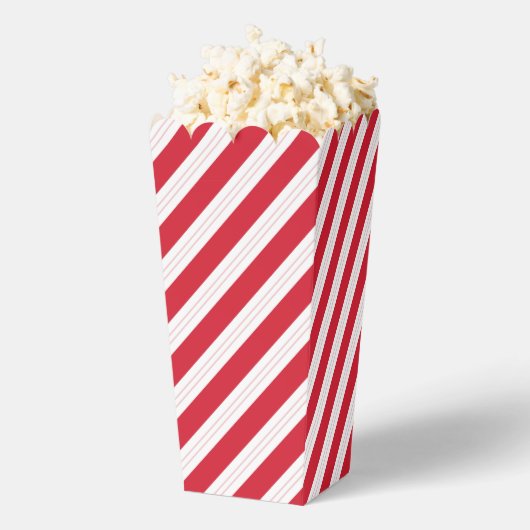 Candy Cane Striped Christmas Popcorn Box Geschenkschachtel (Geplatzt)