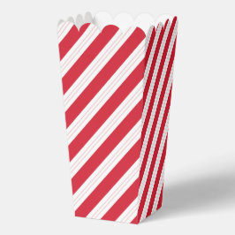 Candy Cane Striped Christmas Popcorn Box Geschenkschachtel