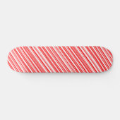 Candy Cane Striped Christmas sk8 4Jim Skateboard (Horizontal)