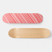 Candy Cane Striped Christmas sk8 4Jim Skateboard (Horizontal)