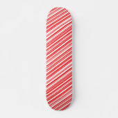 Candy Cane Striped Christmas sk8 4Jim Skateboard (Vorne)