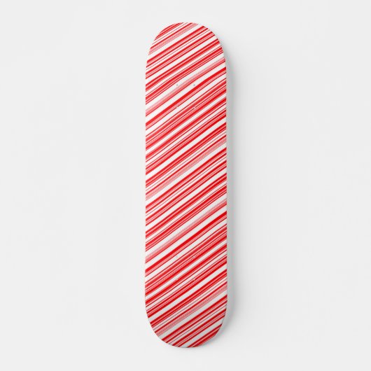 Candy Cane Striped Christmas sk8 4Jim Skateboard (Vorne)