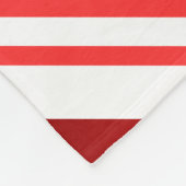 Candy Cane Striped Fleecedecke (Ecke)