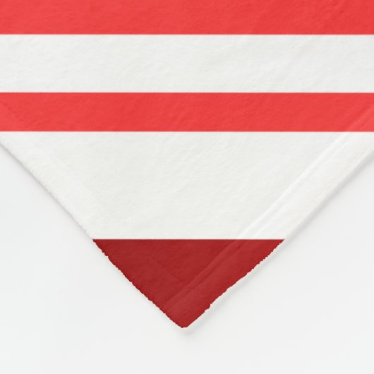 Candy Cane Striped Fleecedecke (Ecke)