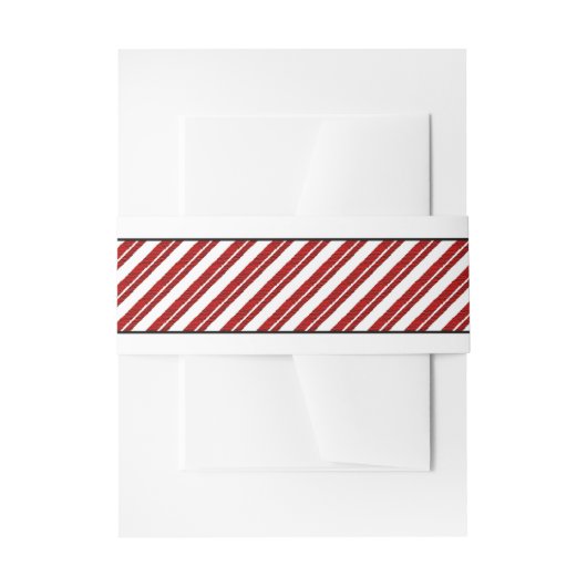 Candy Cane Striped Holiday Bly Band (Vorderseite Beispiel)