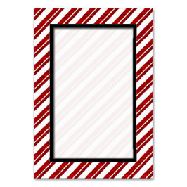 Candy Cane Striped Holiday Tischnummer Cards