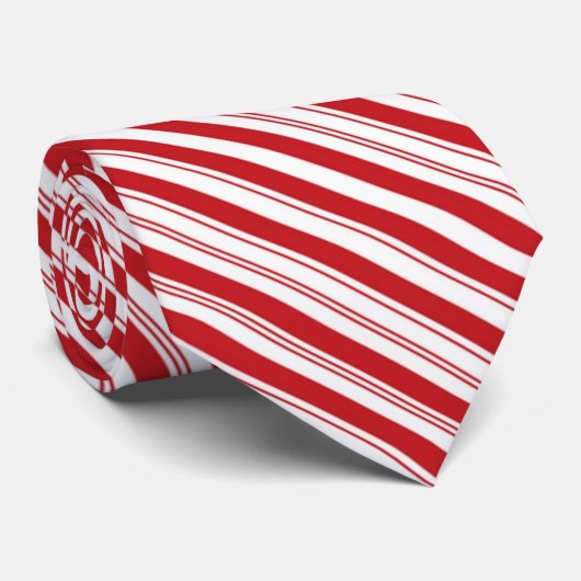 Candy Cane Striped Krawatte (Gerollt)